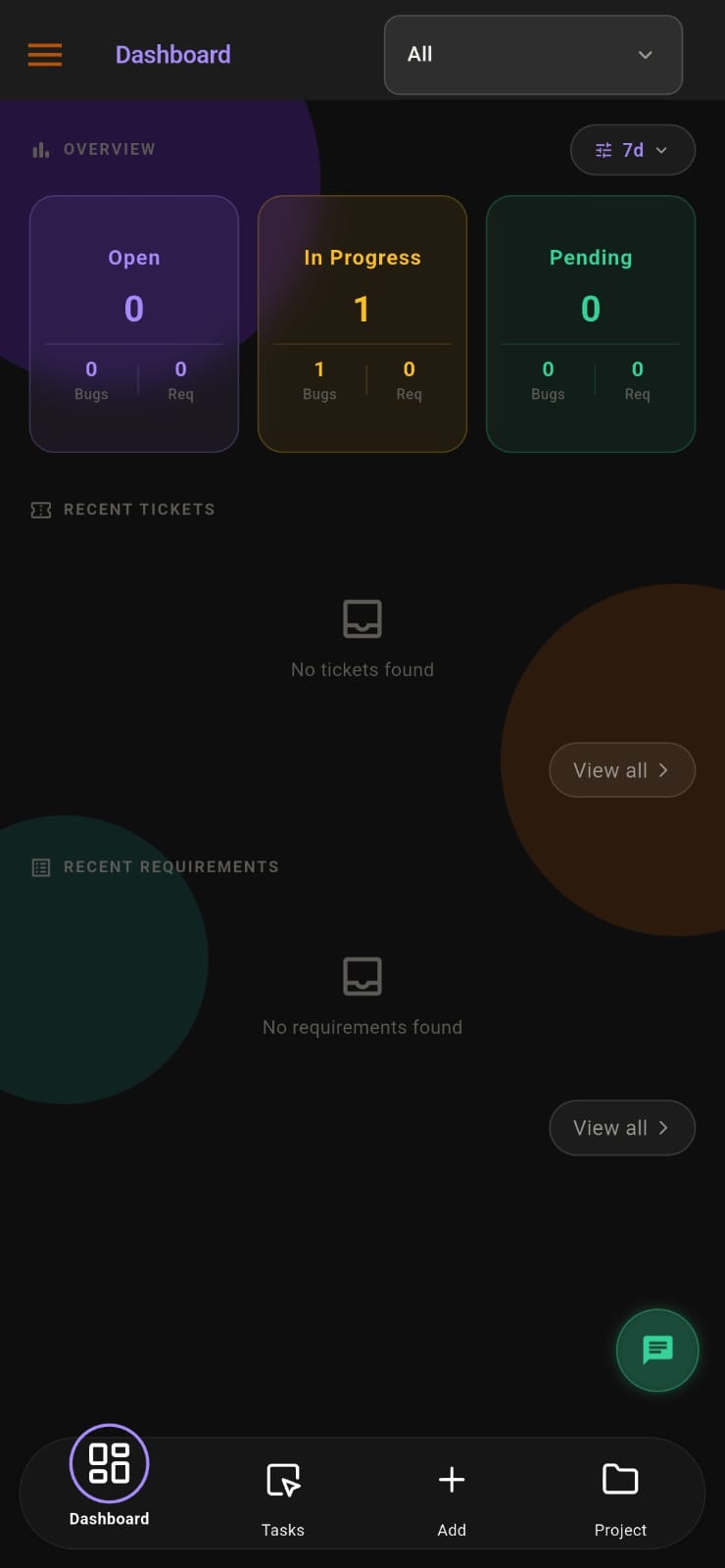 APPEO NEXUS issue tracking dashboard